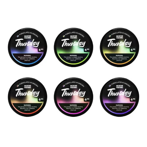 Thursday Nicotine Pouches 5-Can Pack