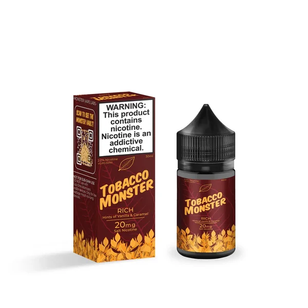 Tobacco Monster Salt Nic Premium E-Liquid 30ml - Image 4