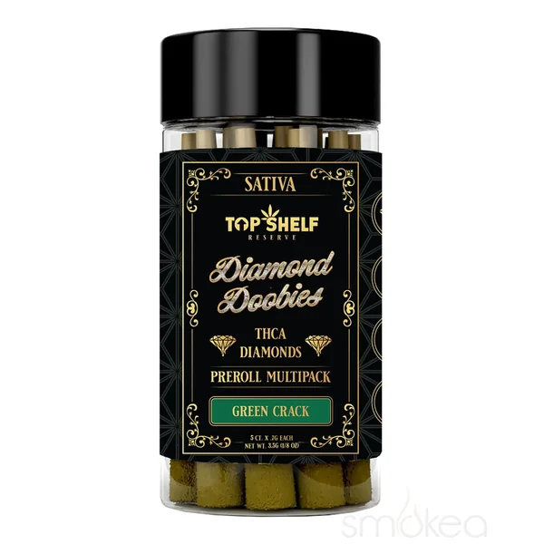 Top Shelf Hemp THCA Diamond Doobies Pre-Rolls - Green Crack