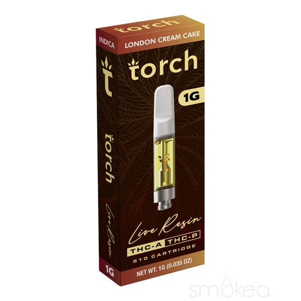 Torch 1g THCA Live Resin Blend Cartridge - London Cream Cake - Image 2
