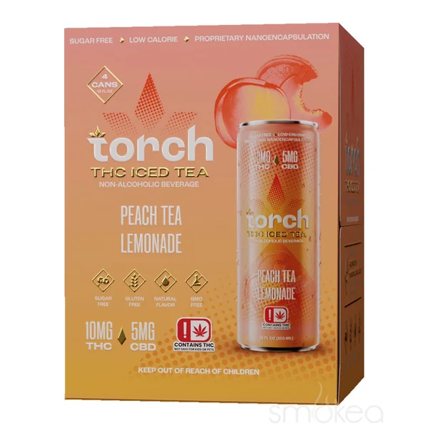 Torch THC Iced Tea - Peach Tea Lemonade - Image 3