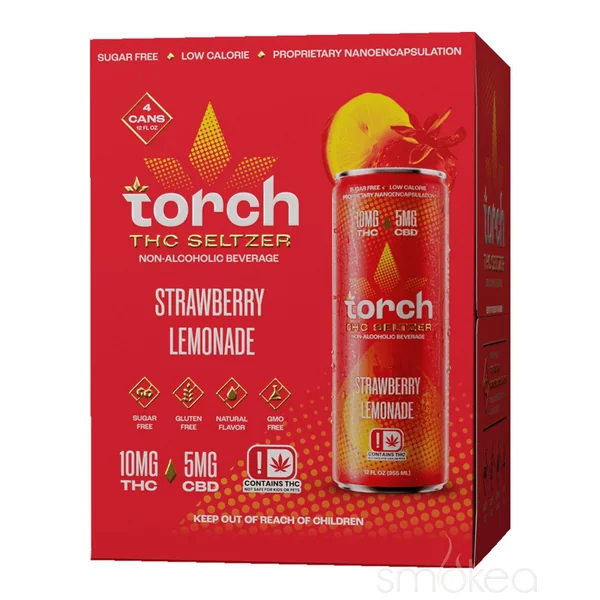 Torch THC Seltzer - Strawberry Lemonade - Image 3