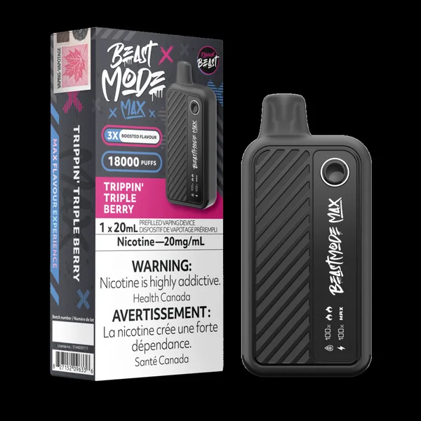 Trippin' Triple Berry Flavour Beast Mode Max | 18K Puffs - VapeLoft