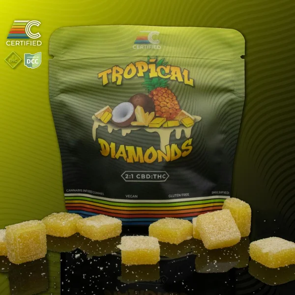 Tropical Diamonds | 2:1 CBD:THC | 10 x 10mg