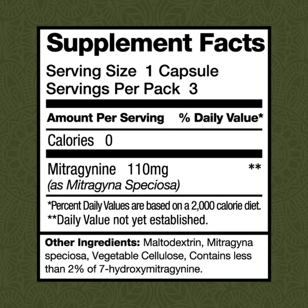 Tusk Gold Kratom Capsules 330mg MIT – Ultra Strong 3ct - Image 2