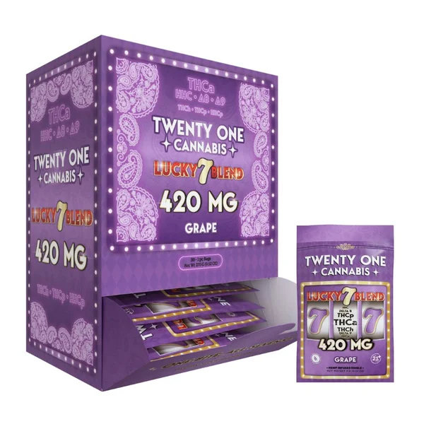 Twenty One Cannabis Lucky 7 Edibles 1pc – 420mg
