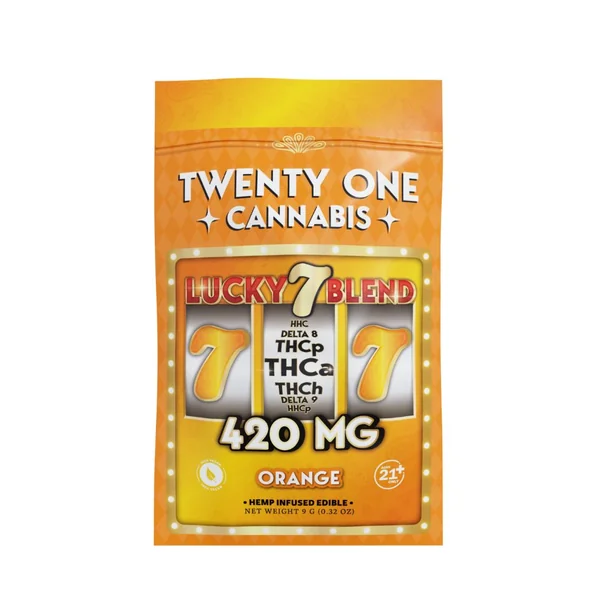Twenty One Cannabis Lucky 7 Edibles 1pc – 420mg - Image 2