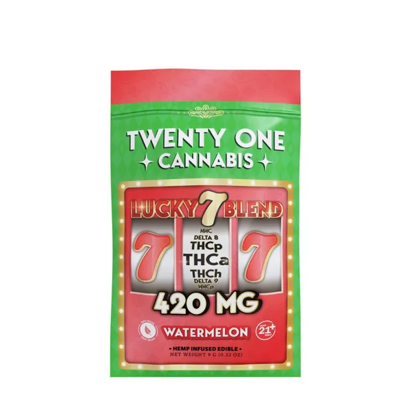 Twenty One Cannabis Lucky 7 Edibles 1pc – 420mg - Image 3