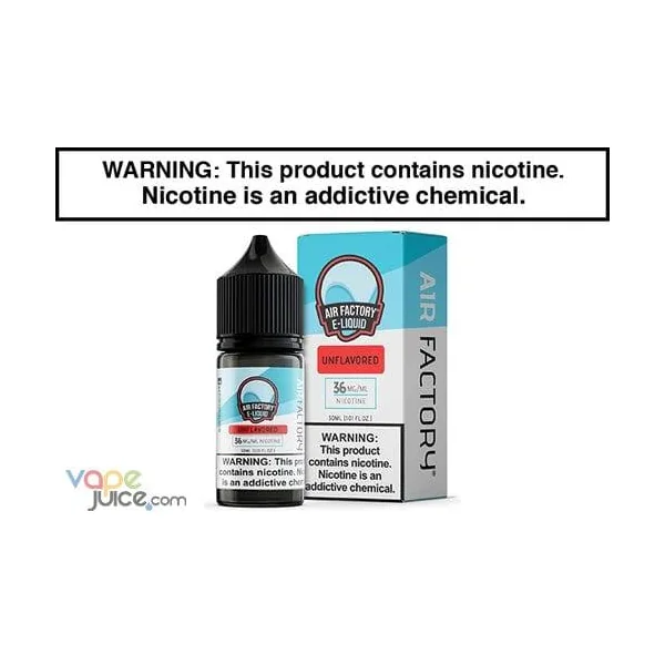 UNFLAVORED BY AIR FACTORY SALT 30ML