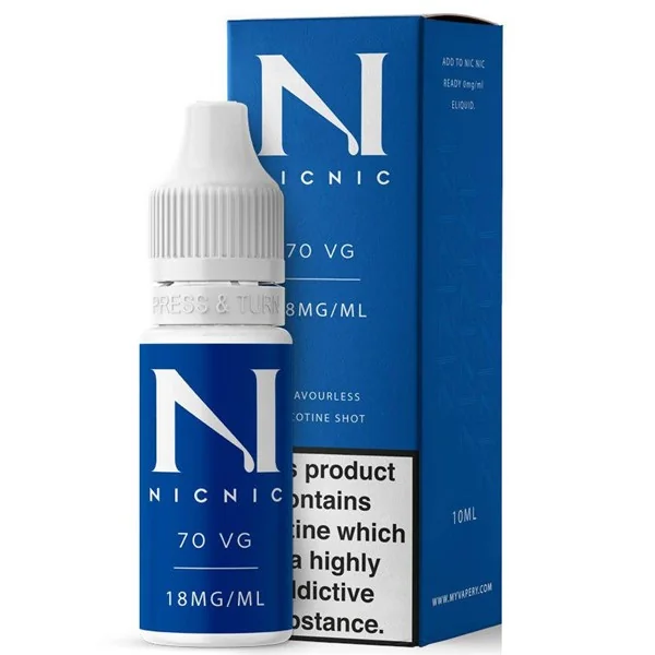 Unflavoured 70VG Nicotine Shot E Liquid 10ml By Nic Nic - Image 2