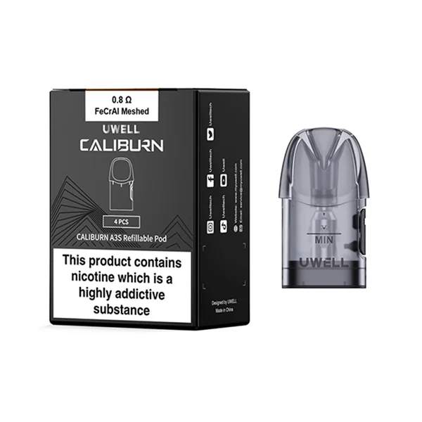 Uwell Caliburn A3S Refillable Pods (4 Pack)