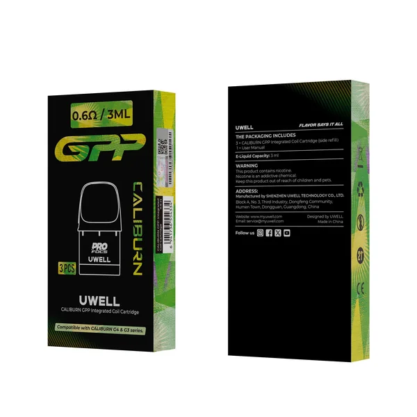 Uwell Caliburn GPP Replacement Pods 3mL (3/pack) - Image 12