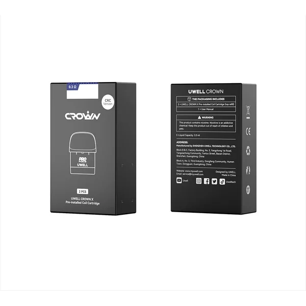Uwell Crown X Replacement Pods | 2 Pack - VapeLoft