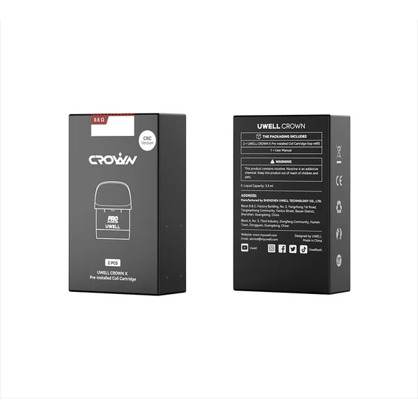 Uwell Crown X Replacement Pods | 2 Pack - VapeLoft - Image 2