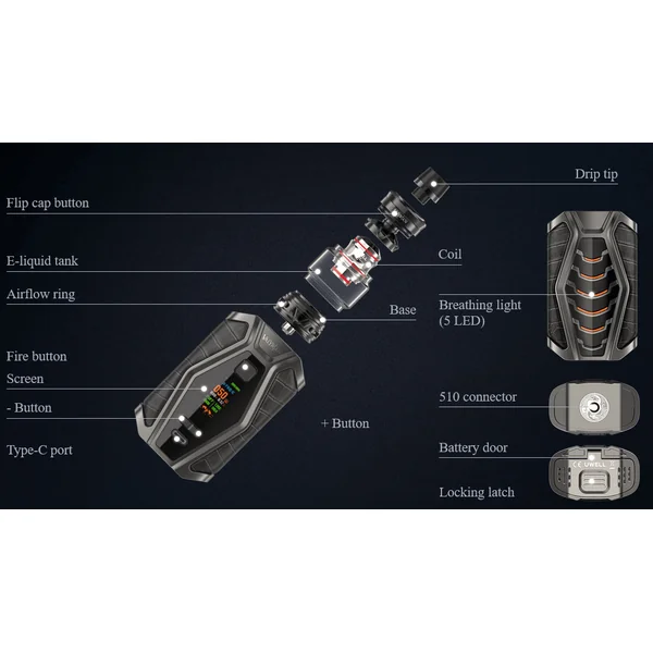 Uwell VALYRIAN 3 200W Starter Kit - Image 7
