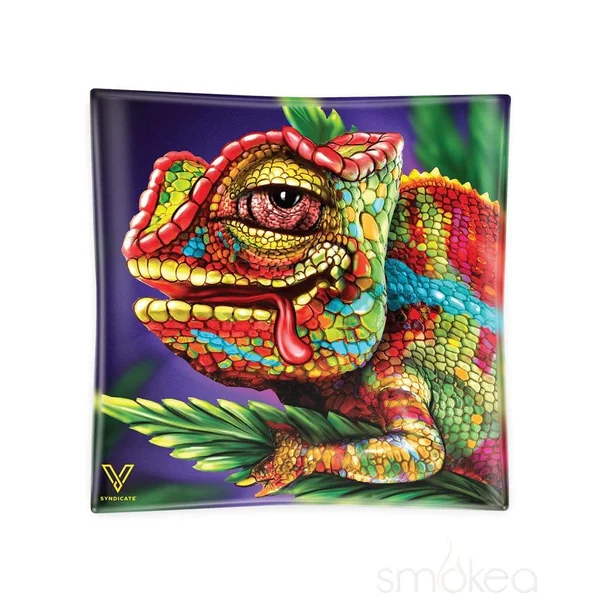 V Syndicate "Cloud 9 Chameleon" Glass Ashtray