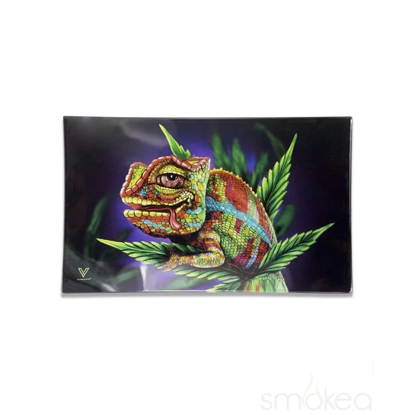 V Syndicate "Cloud 9 Chameleon" Glass Rolling Tray