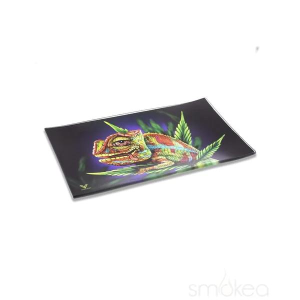 V Syndicate "Cloud 9 Chameleon" Glass Rolling Tray - Image 2