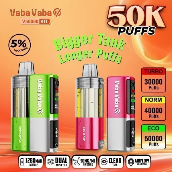 Vaba Vaba V50K Puffs Disposable Kit - $16.49