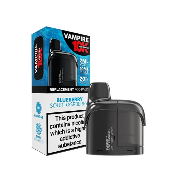 Vampire 10K Blueberry Sour Raspberry Prefilled Vape Pods