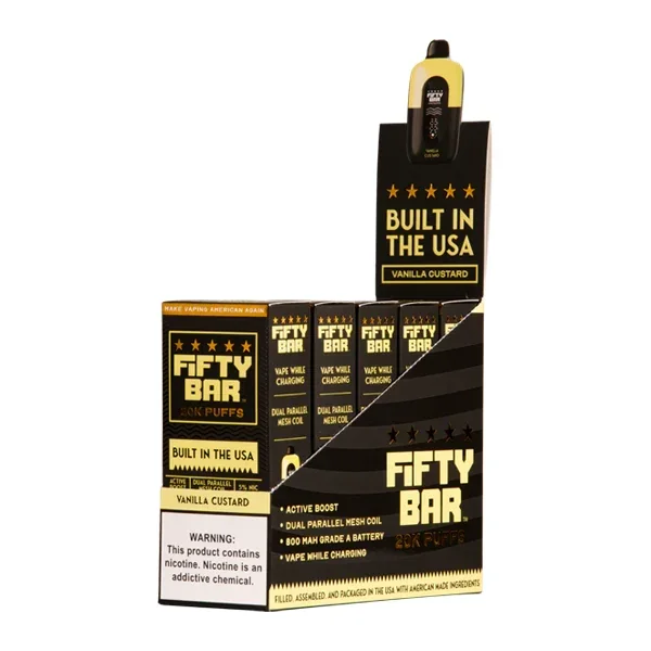 Vanilla Custard Fifty Bar 20K - Vaperushusa Online Vape Store - Image 2