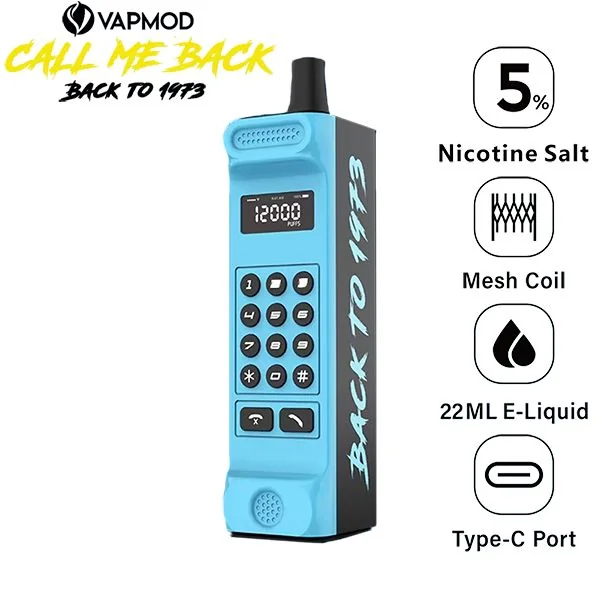 VapMod MV12000 12000 Puffs Rechargeable Vape Disposable 22mL - Image 7