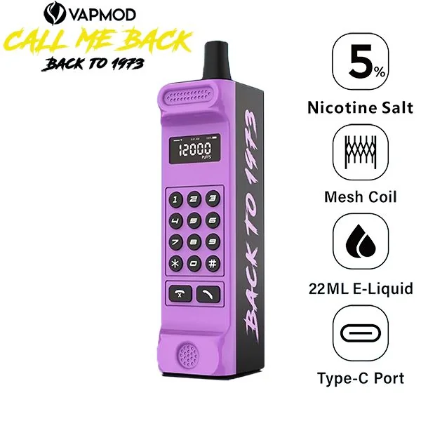 VapMod MV12000 12000 Puffs Rechargeable Vape Disposable 22mL - Image 9
