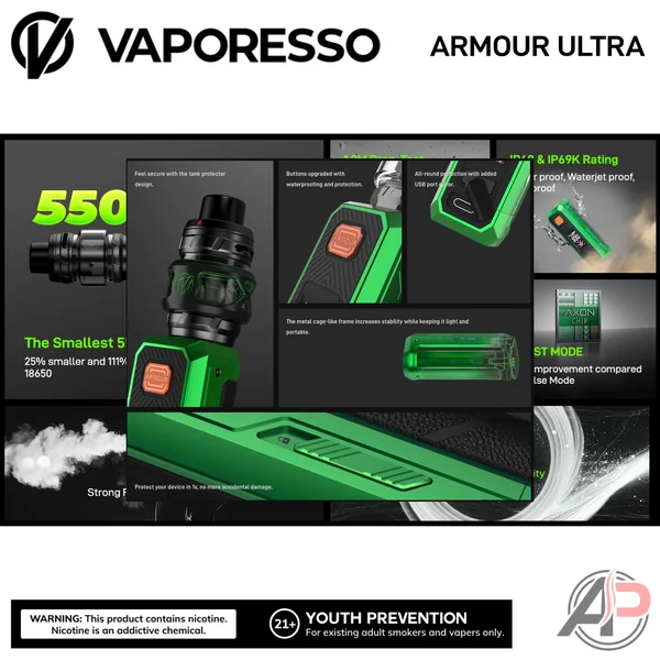 Vaporesso Armour Ultra 100W Starter Kit Device - Image 3