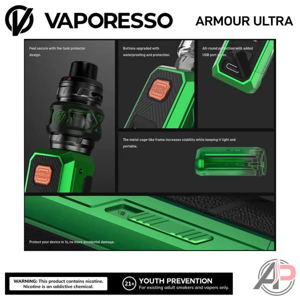 Vaporesso Armour Ultra 100W Starter Kit Device - Image 4