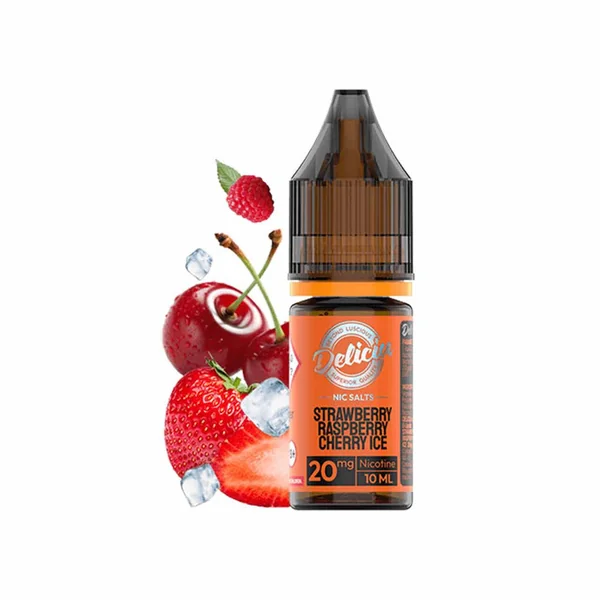Vaporesso Deliciu Strawberry Raspberry Cherry Ice Nic Salt Vape Juice