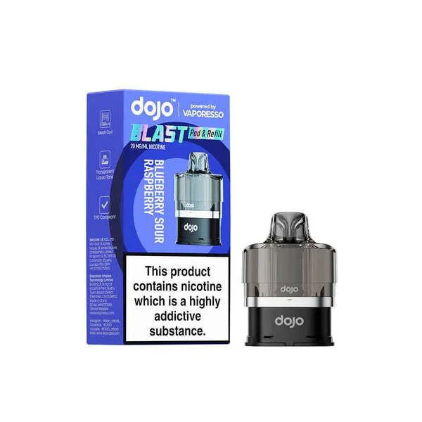 Vaporesso Dojo Blast 6000 Blueberry Sour Raspberry Prefilled Pods