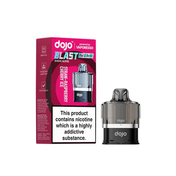 Vaporesso Dojo Blast 6000 Strawberry Raspberry Cherry Ice Prefilled Pods