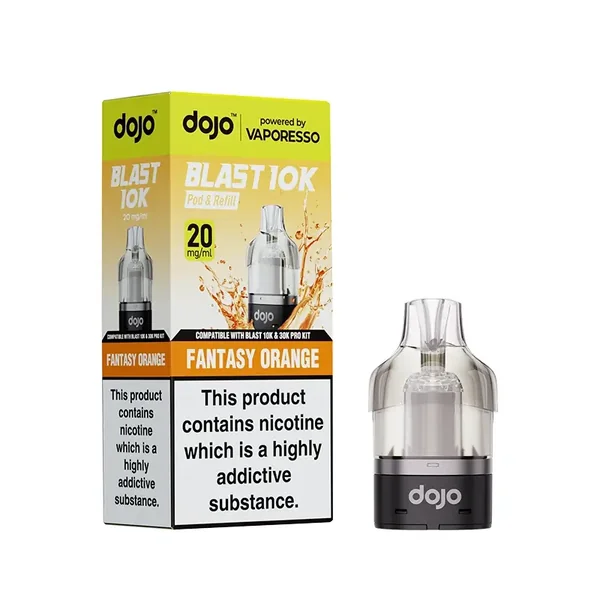 Vaporesso DOJO Blast Pod & Refill For 10K or 30K Device – Fantasy Orange
