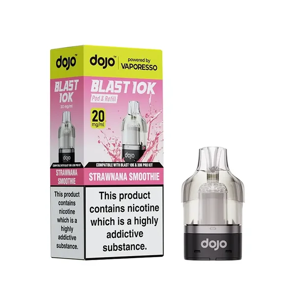 Vaporesso DOJO Blast Pod & Refill For 10K or 30K Device – Strawnana Smoothie