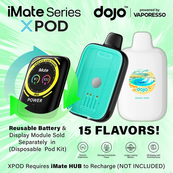 Vaporesso DOJO iMate X 20K Disposable Pod( Requires Kit for Use) - Image 2