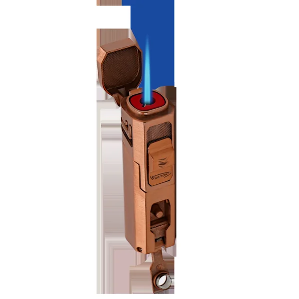 Vector Caliper Single Flame Torch Lighter with Cigar Punch - Image 3