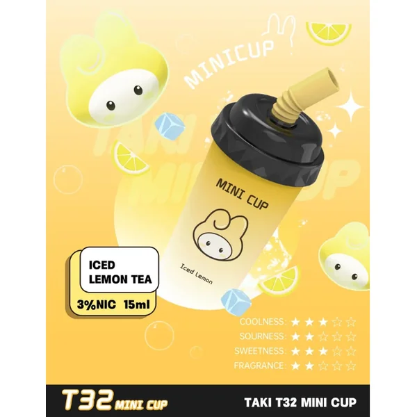 Veex Taki T32 Mini Cup 6000 Puffs Rechargeable Vape Disposable 15mL - Image 7