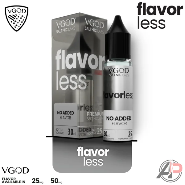 Vgod Flavorless Salt Nicotine 30mL - Image 2