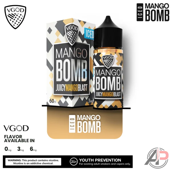 Vgod Iced Mango Bomb E-Liquid 60mL - Image 2