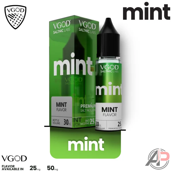 Vgod Mint Salt Nicotine 30mL - Image 2