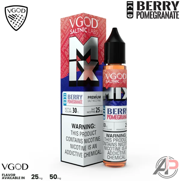 Vgod Mix Iced Berry Pomegranate Salt Nicotine 30mL