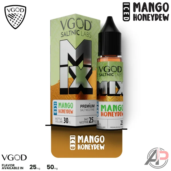 Vgod Mix Iced Mango Honeydew Salt Nicotine 30mL - Image 2