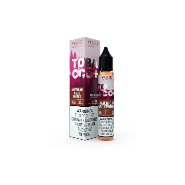 VGOD Salt Nic Labs Tobacco+ American Back Woods