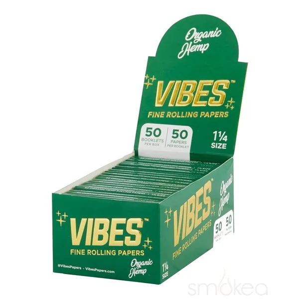 Vibes 1 1/4 Organic Hemp Rolling Papers - Image 3