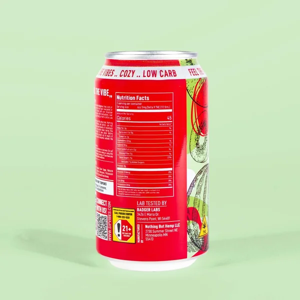 Vibes™ Cozy Watermelon Kiwi | THC Cooler - Image 3