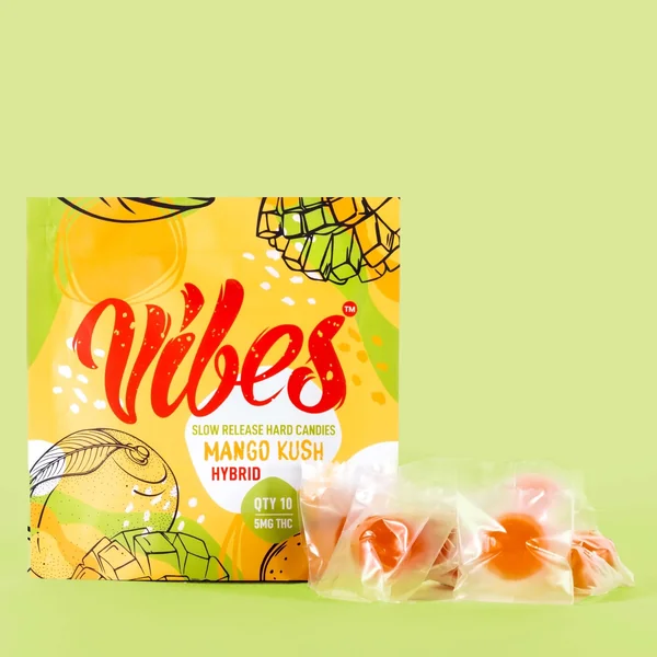 Vibes™ Hard Candies | Mango Kush Hybrid | 20 pack