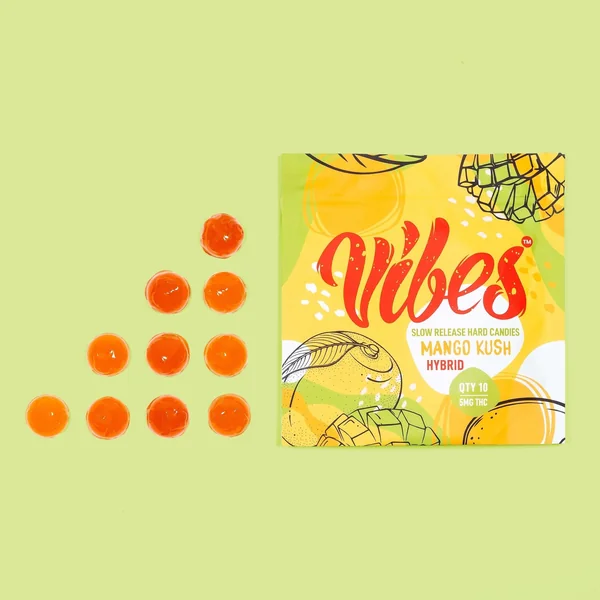 Vibes™ Hard Candies | Mango Kush Hybrid | 20 pack - Image 2