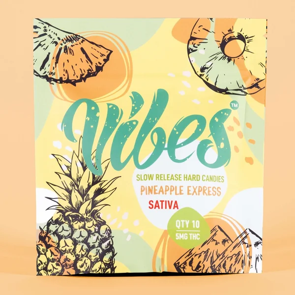 Vibes™ Hard Candies | Pineapple Express Sativa | 20 pack - Image 3