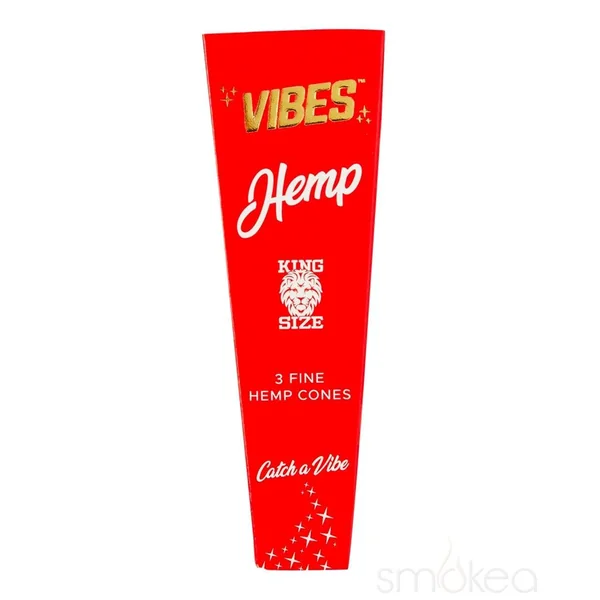 Vibes King Size Hemp Pre Rolled Cones (3-Pack)