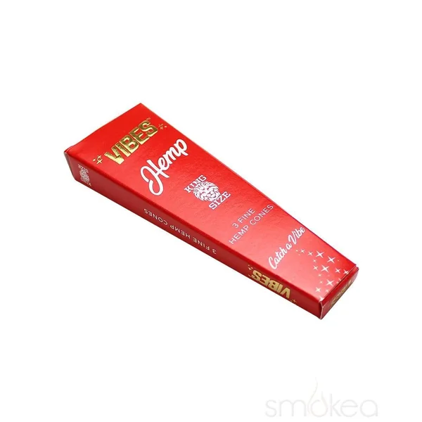 Vibes King Size Hemp Pre Rolled Cones (3-Pack) - Image 2